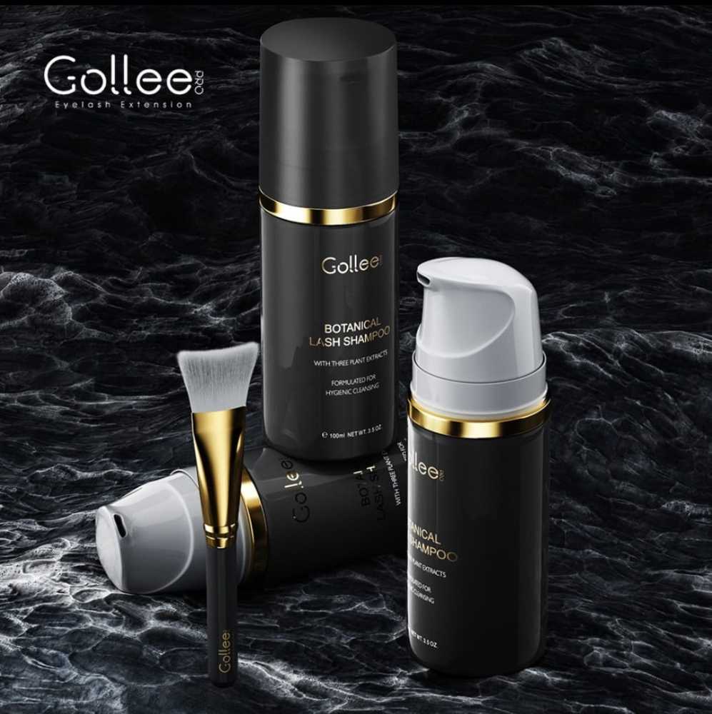 Espuma limpiadora lash shampoo Golle + Brocha para pestañas