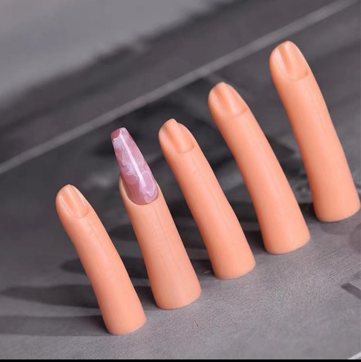 Dedos de silicona para práctica/ paquete de 10 bolsitas con 5 dedos