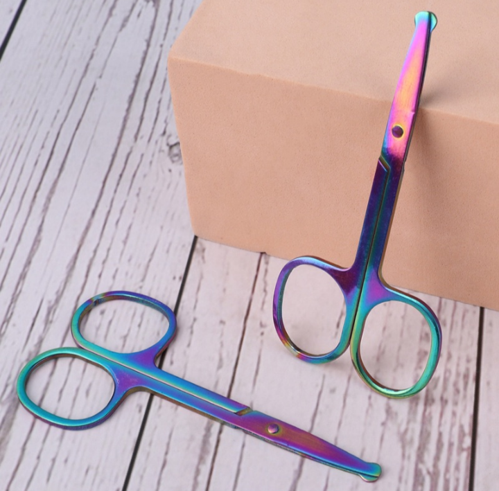 Tijera corta cutícula tornasol/ paquete con 12 pz