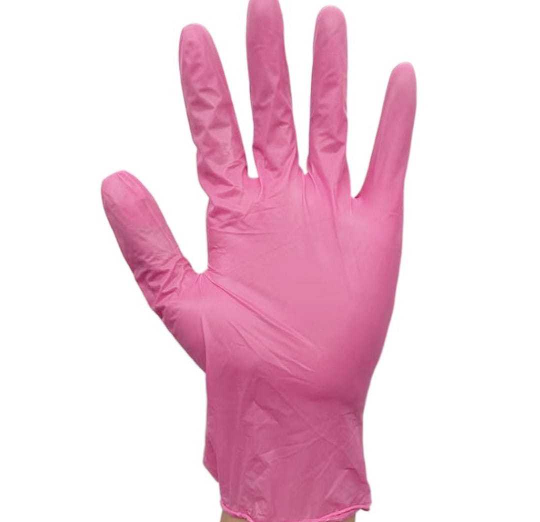 Guantes de nítralo desechables, antideslizantes / Cajita x100 piezas