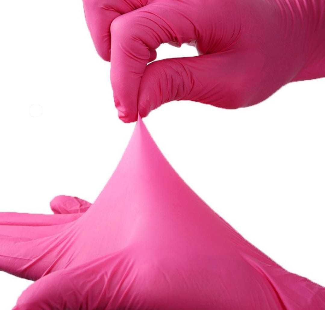 Guantes de nítralo desechables, antideslizantes / Cajita x100 piezas