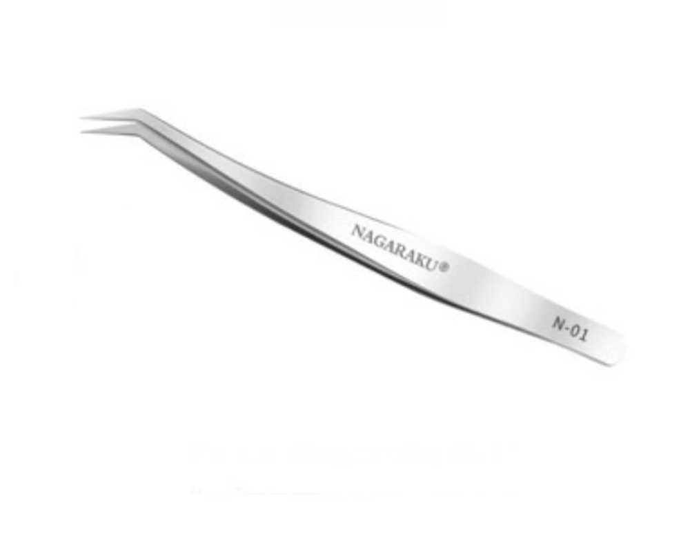 Pinza Nagaraku para extension de pestañas Técnica clásica, volumen y autofloración.