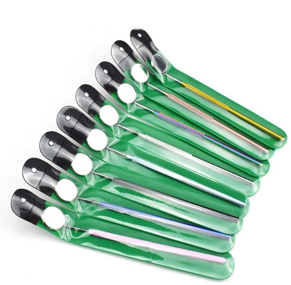 Espejo bucal desmontable con mango de acero inoxidable para extensión de pestañas / Paquete x10 piezas