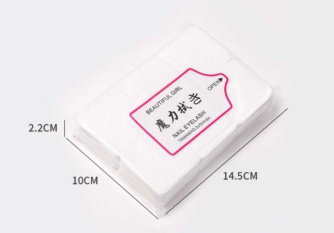Toallas sin pelusa para manicura, pedicura y lashista  remover residuos.