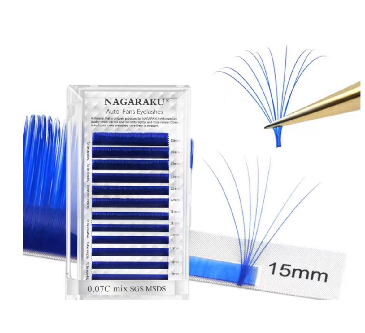 Blister NAGARAKU Auto fans eyelashes color