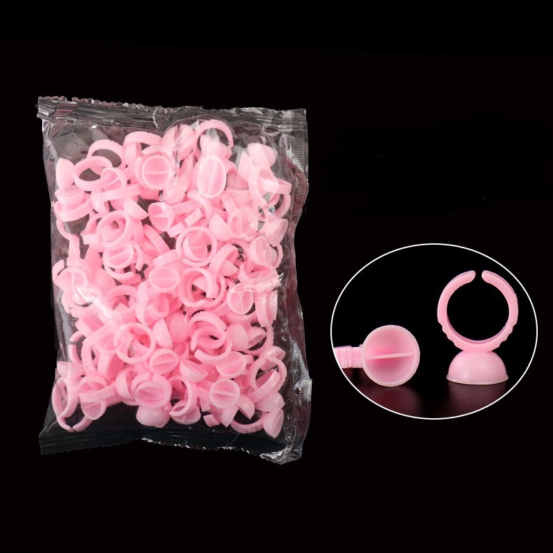 Anillo clásico para pestaña /Paquete de 10 bolsita con 100 pzs