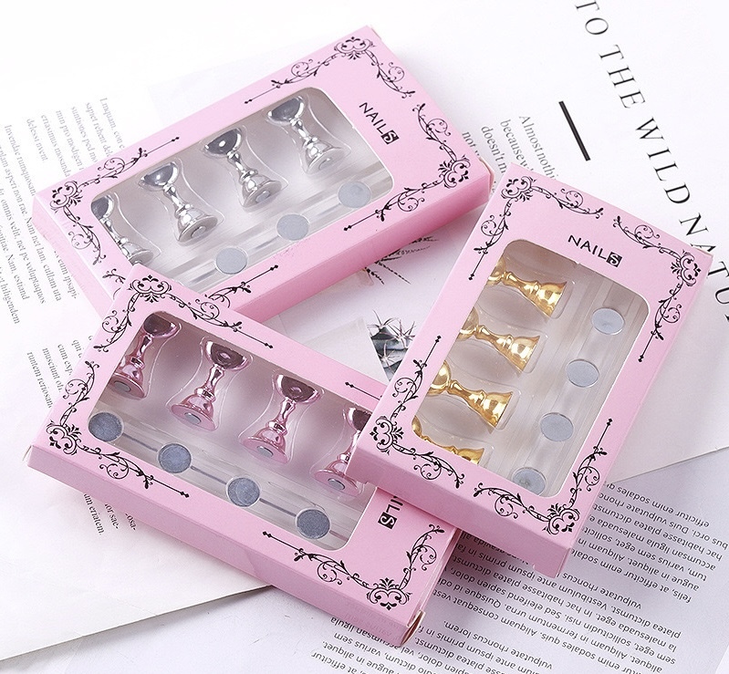 Soporte magnético para muestras de uñas/ paquete con 12 pz