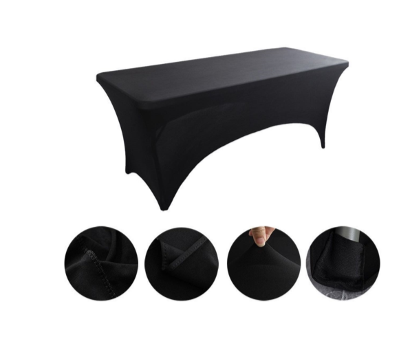 Mantel de mesa, cubre camilla ajustable de poliester elastico