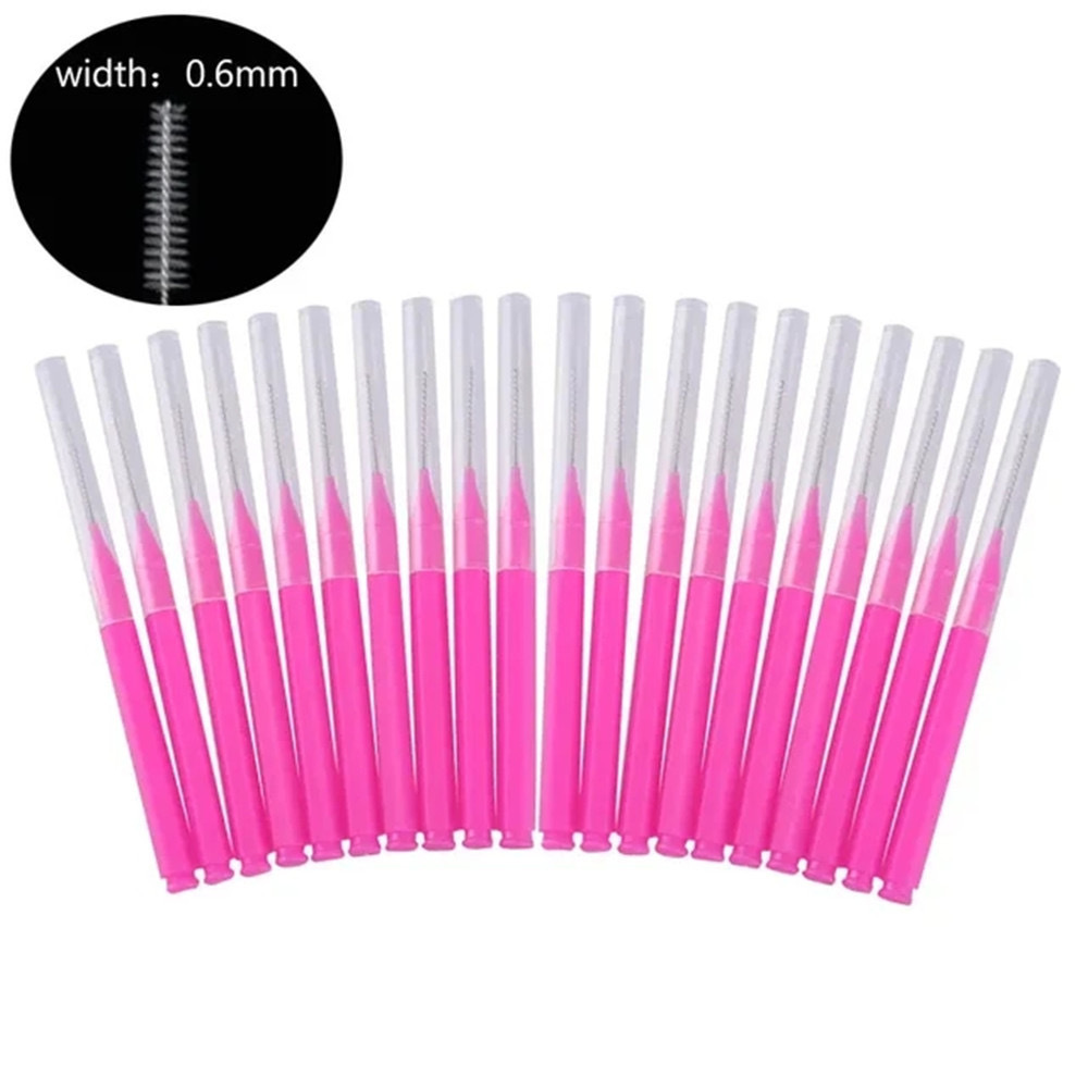 mini cepillo para levantamiento de cejas y pestaña (paquete de 12 bolsitas con 12 pzs)