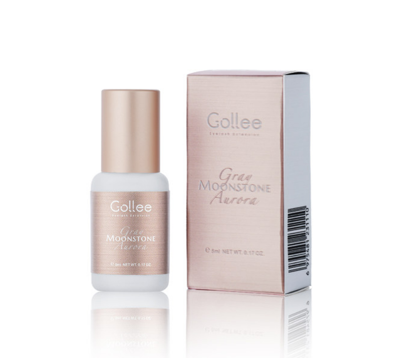 Gollee Gray Moonstone Aurora/ Adhesivo para extensiones de pestañas (5ml)