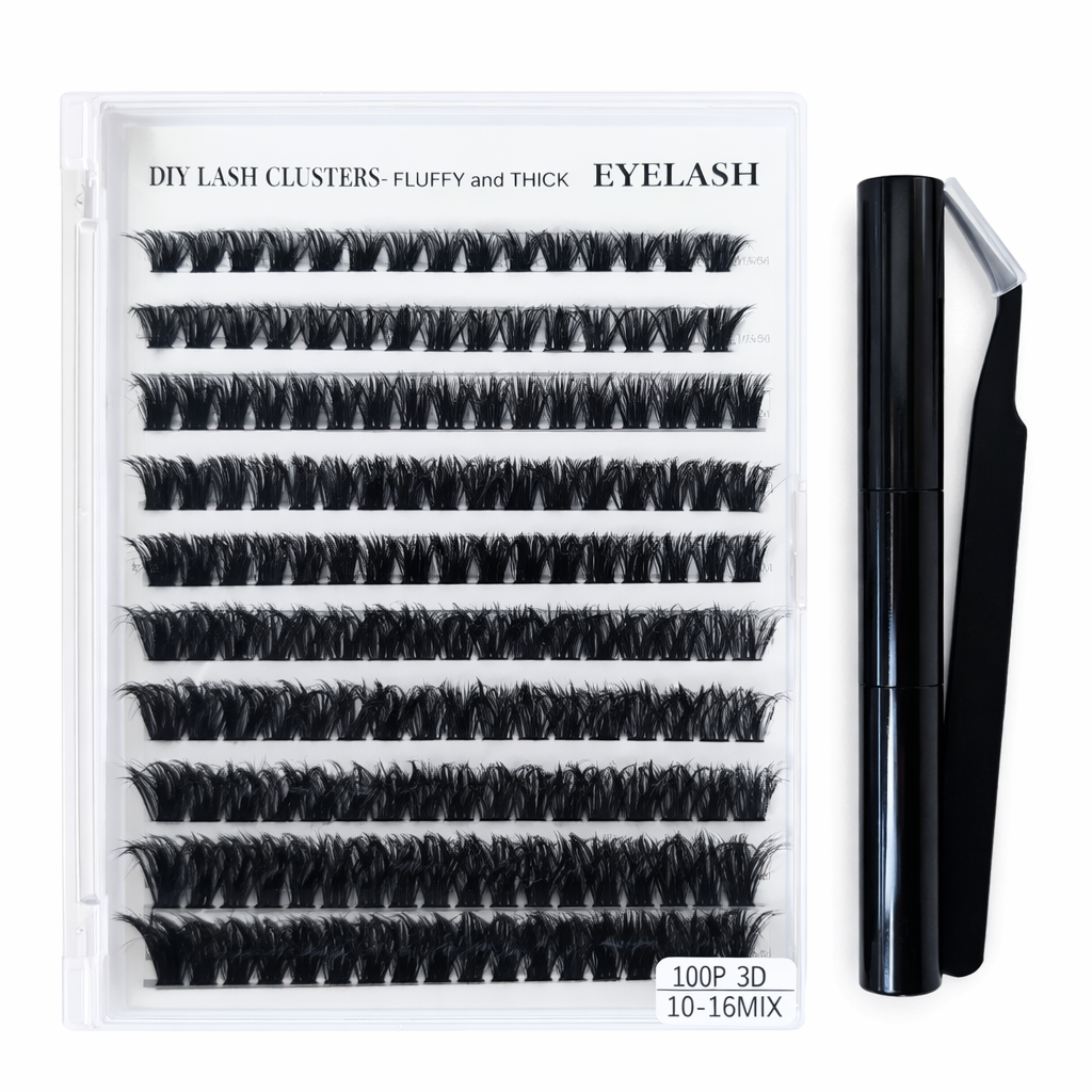 Pestañas Postizas en Racimos 3D Volumen – DIY Lash Clusters/Paquete con 10 piezas