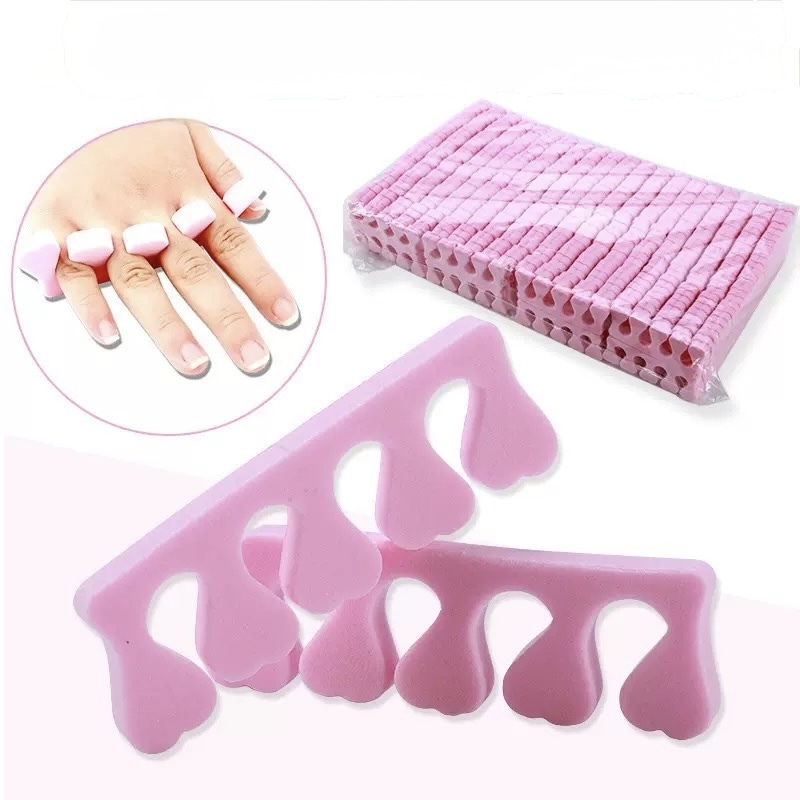 Separador de Dedos para Uñas Espuma Suave /Paquete con 50 piezas