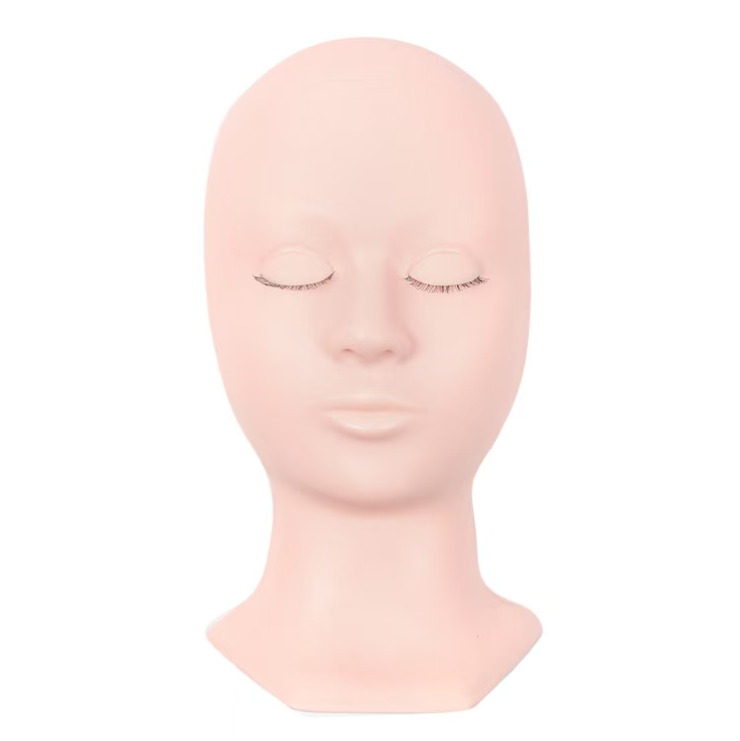 Maniquí de pestañas, cabeza de entrenamiento de silicona desmontable