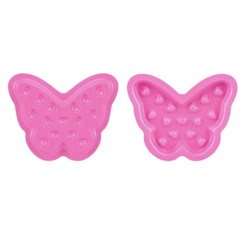 Paleta plástica mariposa para pestañas Bandeja para mezclar pegamento /Paquete con 100 piezas