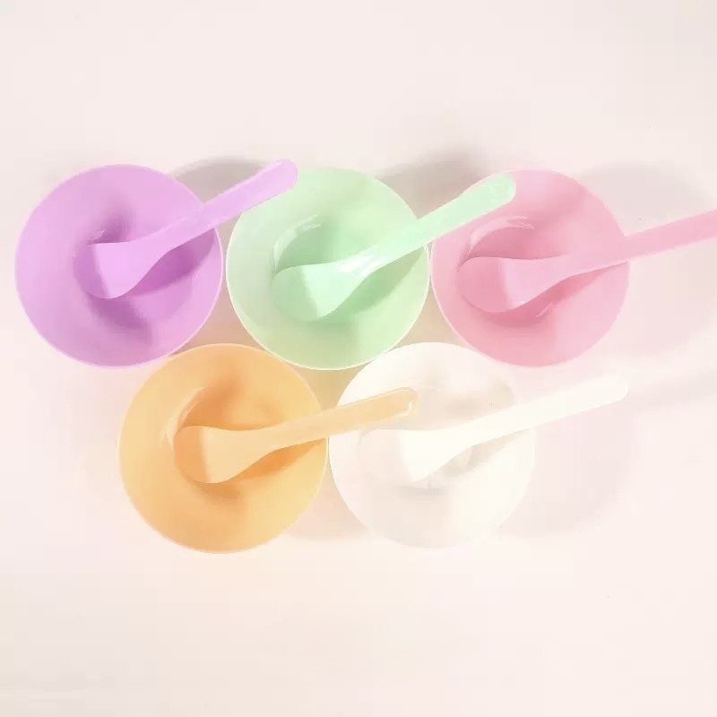 Tazón plástico para mezclar tinte de cejas y pestañas Con espátula aplicadora /Paquete con 12 piezas
