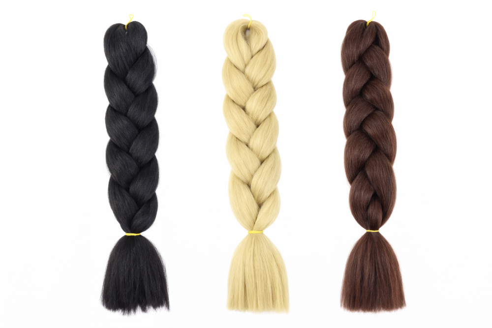 Extensión para trenzas en 3 colores – Cabello sintético para trenzado african