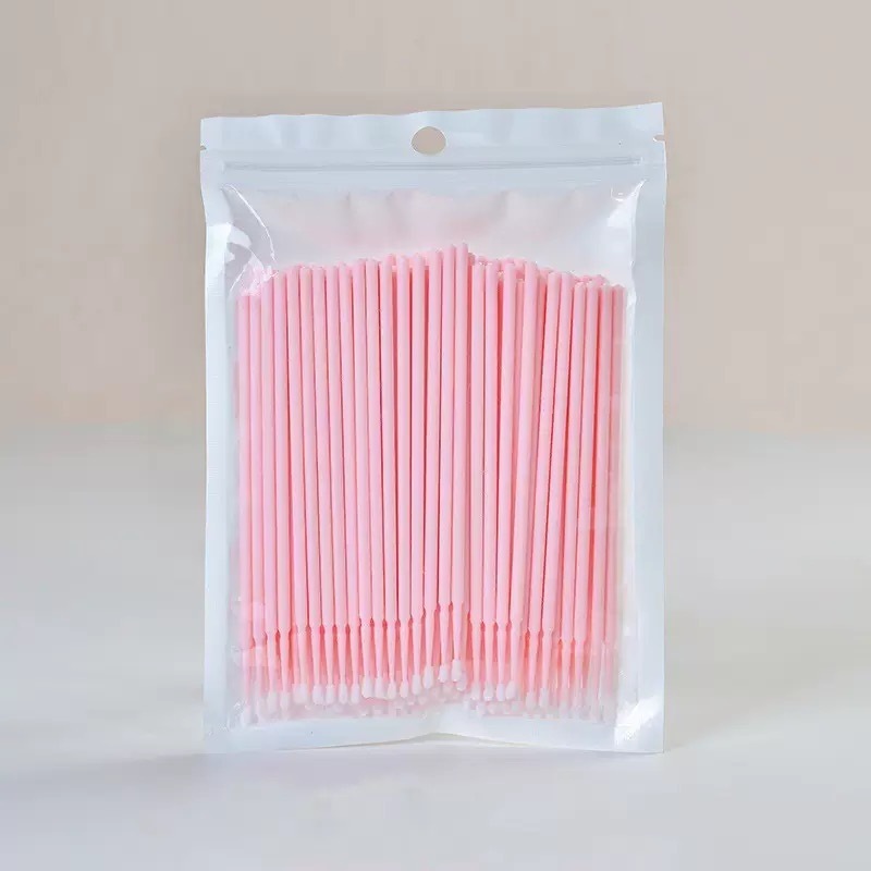 Microbrush desechables Aplicadores para uñas y pestañas /Paquete de 10 bolsitas con 50 piezas