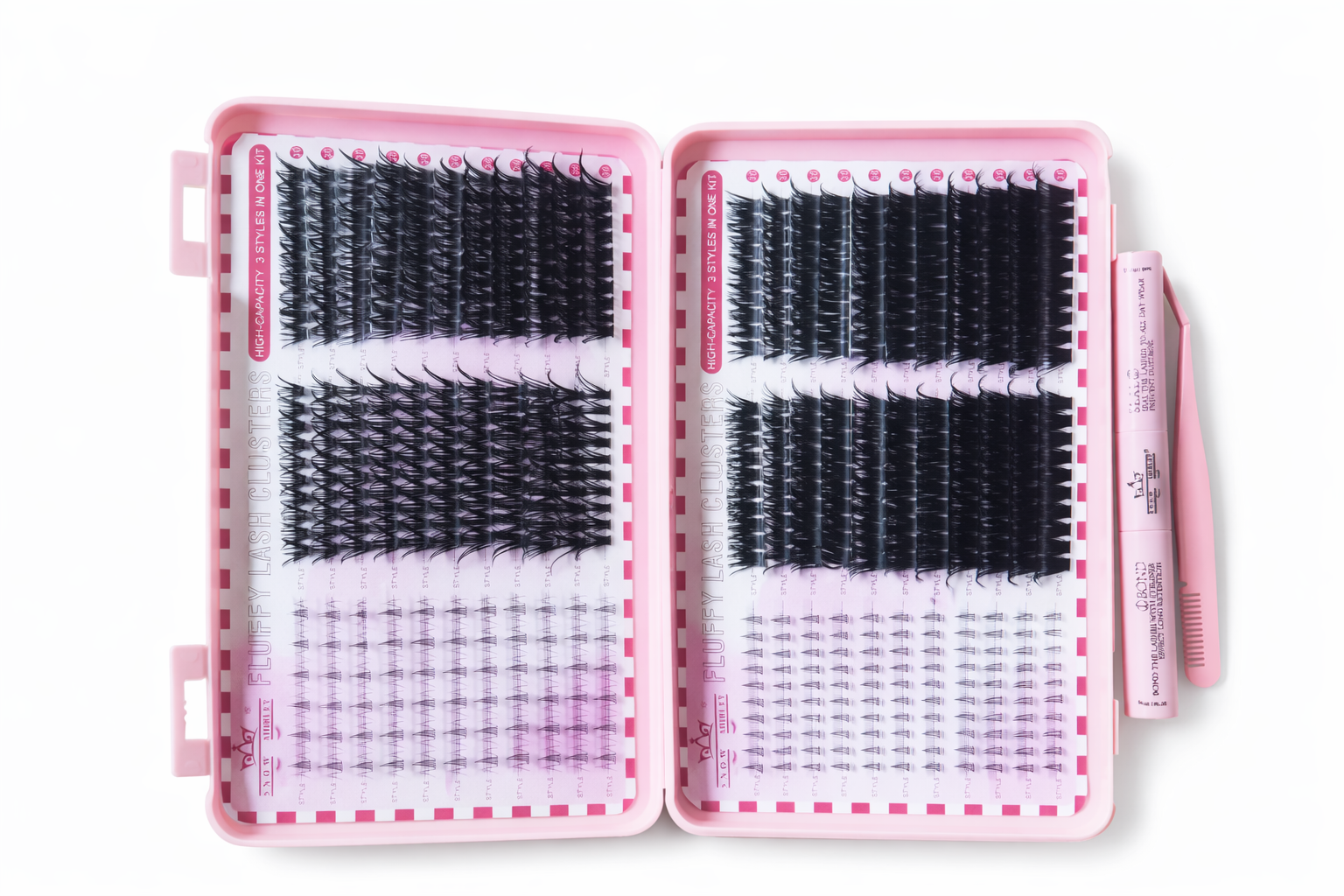 Kit Extensiones de Pestañas DIY con Pegamento y Pinza