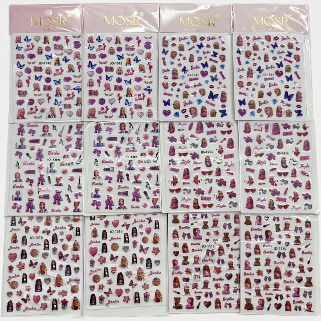 Stickers Decorativos para Uñas /Paquete con 12 piezas