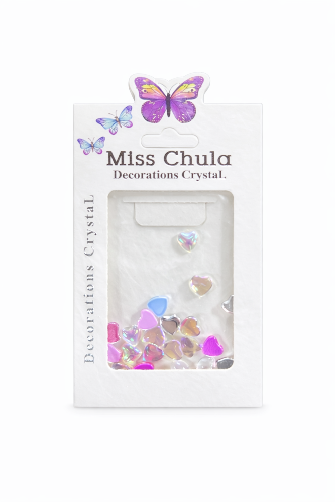Piedras decoración uñas cristal Miss Chula nail art / Paquete con 12 piezas