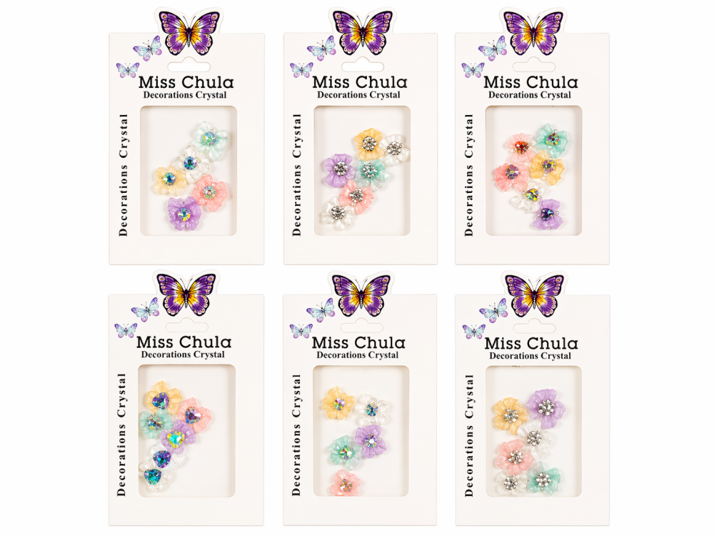 Decoraciones 3D para Uñas /Paquete con 12 piezas