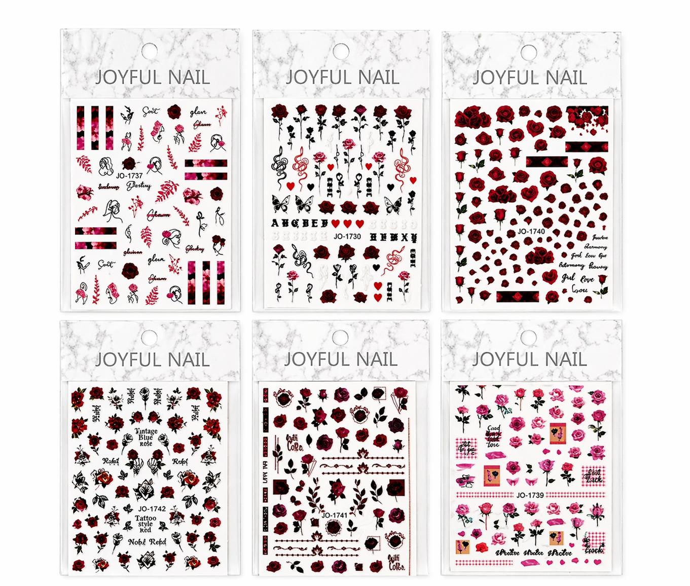 Sticker de Rosas /Paquete con 12 piezas