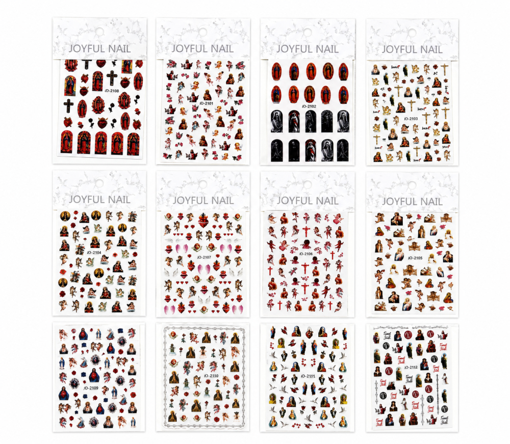Sticker religioso /Paquete con 12 piezas
