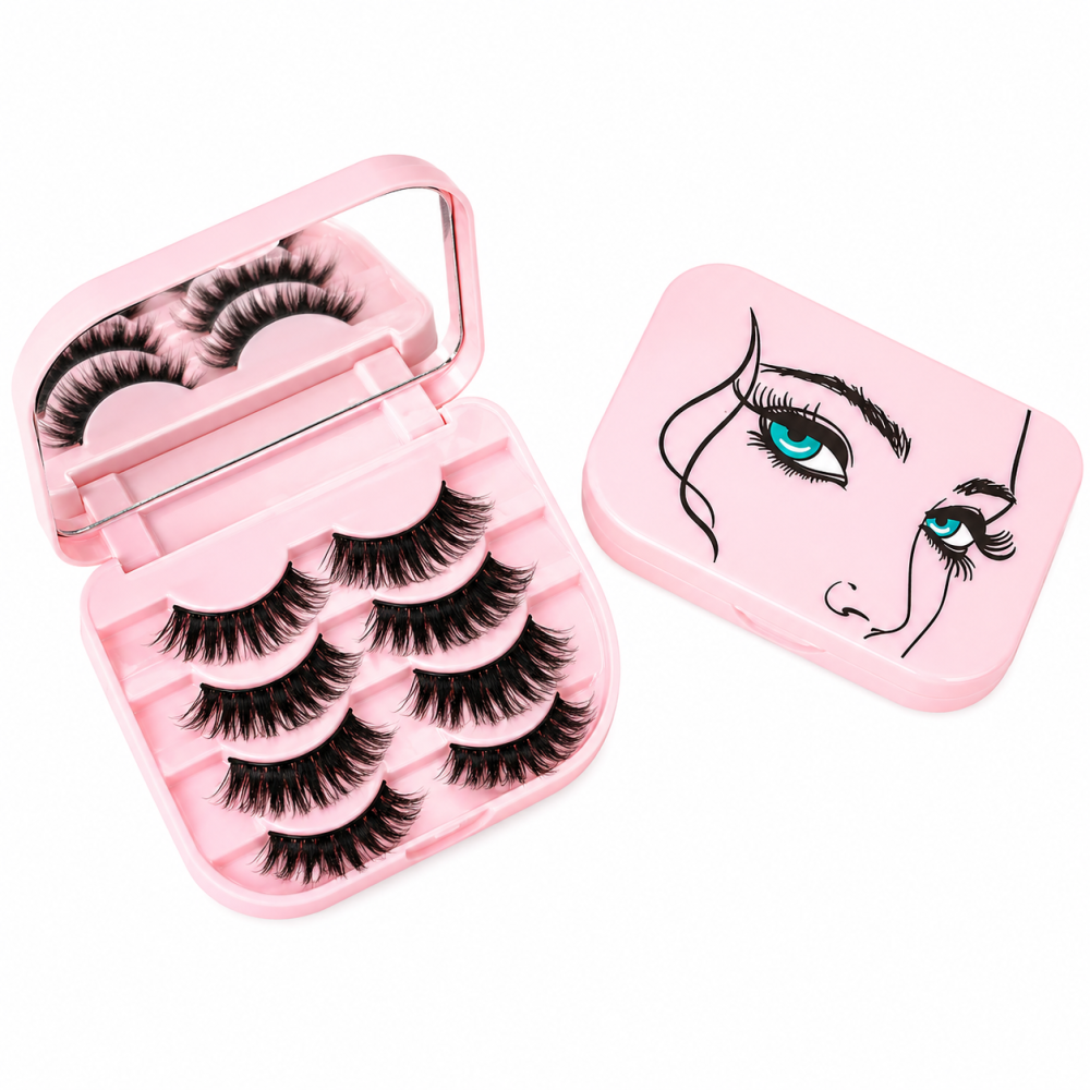 Estuche de almacenamiento para pestañas postizas / Paquete con 10 piezas