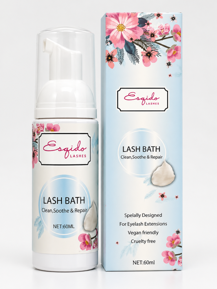 Lash Shampoo Espuma limpiadora  para extensión de pestañas / Paquete x12 piezas