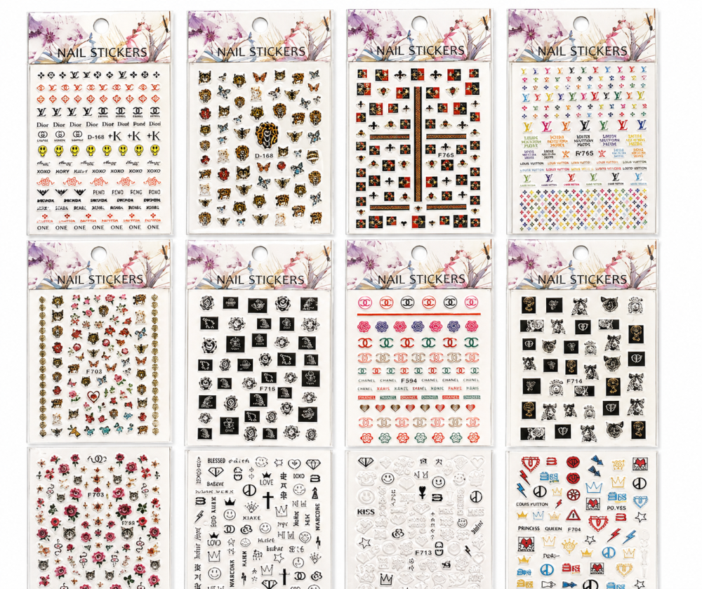 Sticker de marca /Paquete con 12 piezas