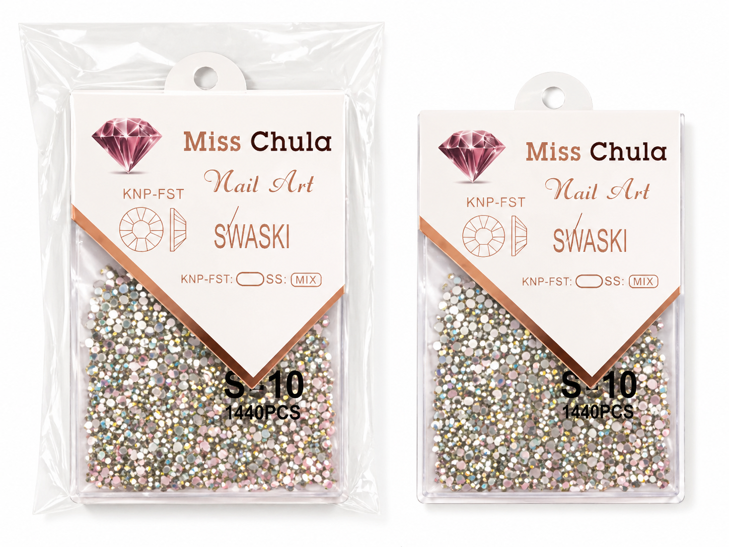 Cartera de cristal tornasol (swarovski SS10)