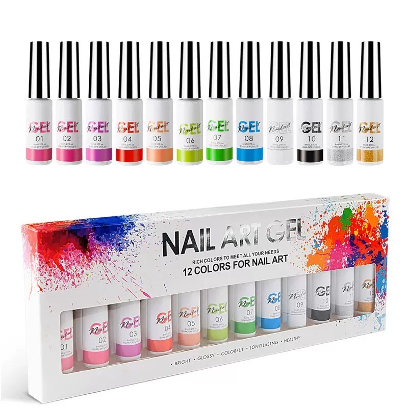 Gel Art Mano alzada /Paquete con 12 piezas