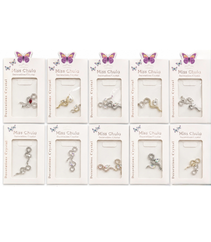 Decoración dije de serpiente /Paquete con 12 piezas