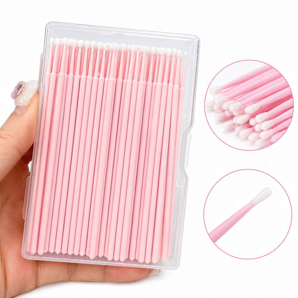 Microbrush desechable para pestañas /Paquete de 12 cajas con 100 piezas