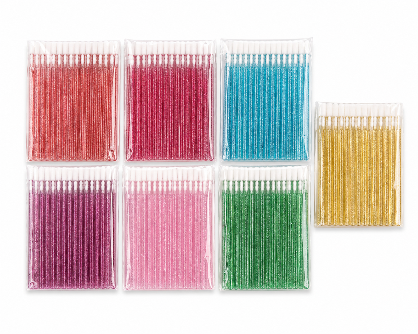 Lis Brush para extensión de pestañas, microblading, desechable.  / Paquete de 10 bolsitas x50 piezas