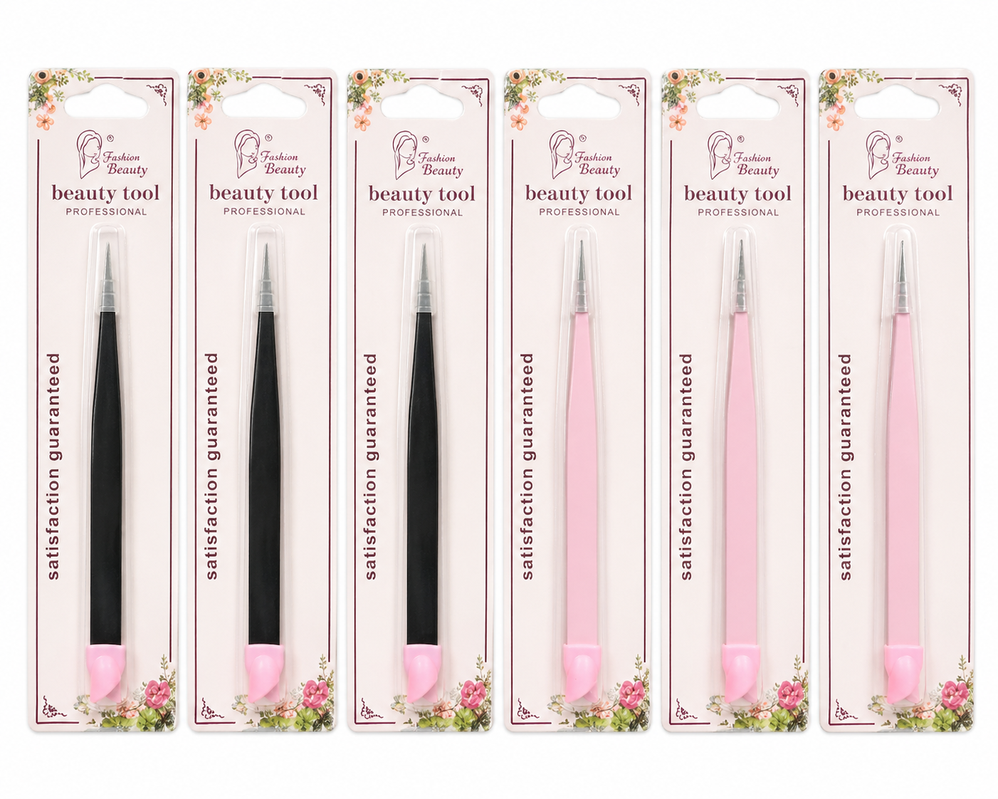 Pinza de Precisión para Uñas – Fácil de Usar, Ideal para Decoración Nail Art /Paquete con 12 piezas