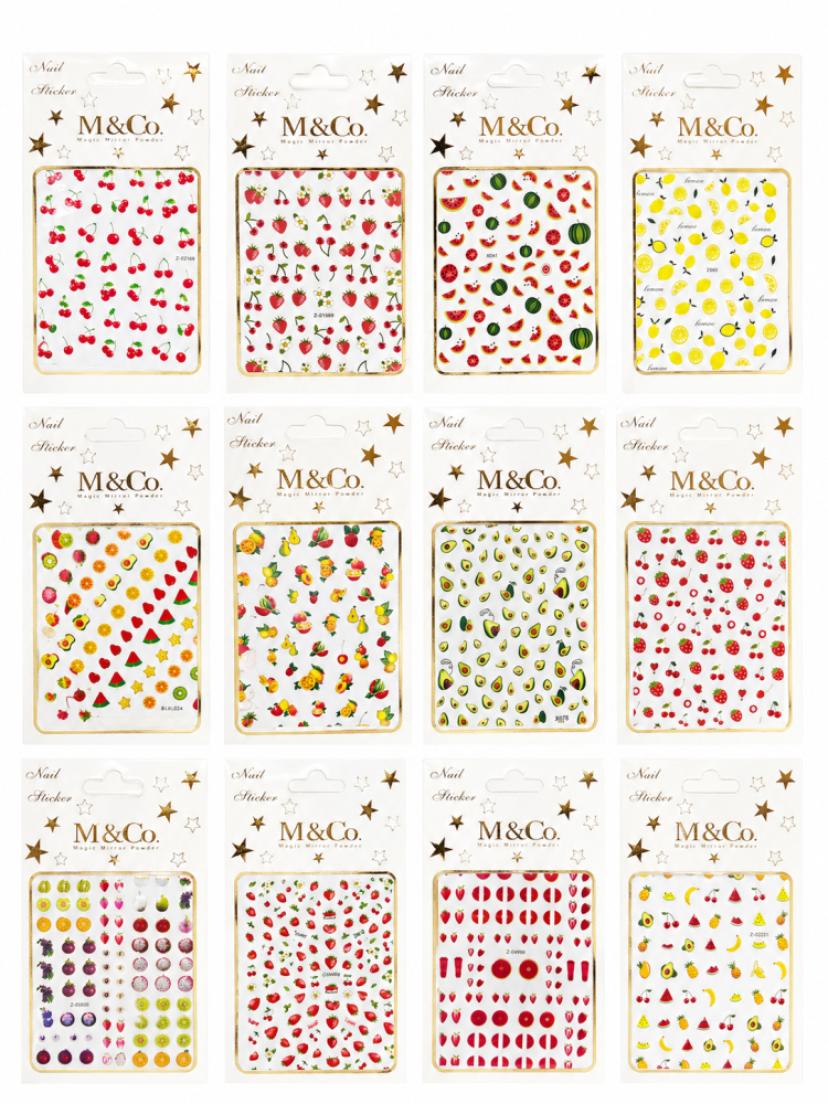 Sticker para uñas / Paquete con 12 piezas