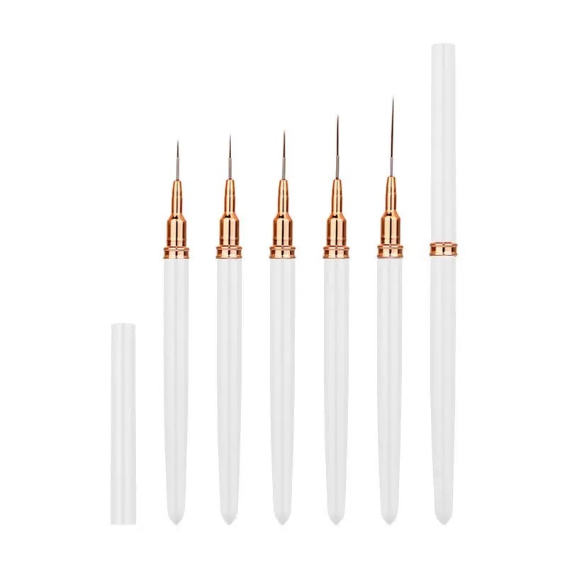 Pincel liner para uñas /Paquete de 12 bolsas con 5 piezas