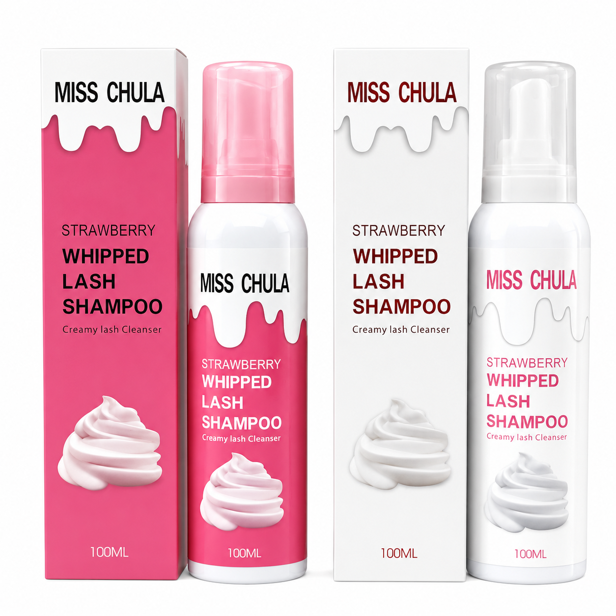 Espuma para pestañas sabor fresa-100ml