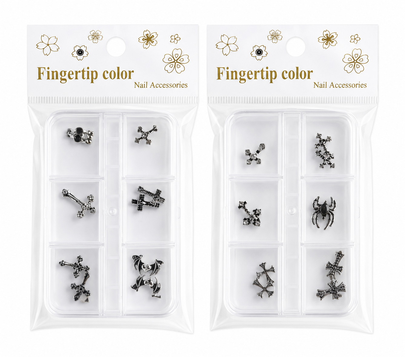 Dijes Metálicos para Nail Art Diseños Halloween/Paquete con 12 piezas