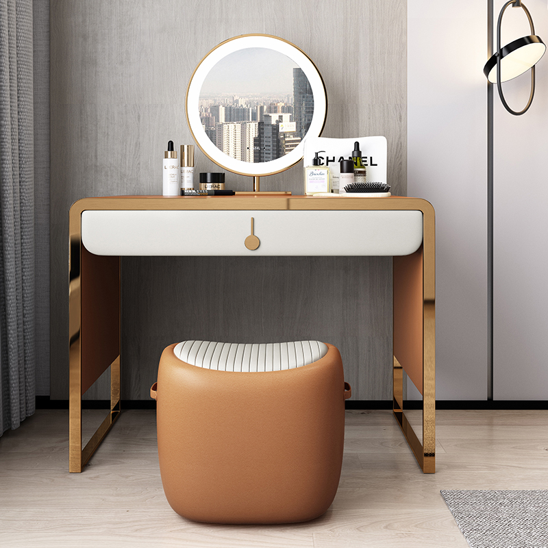 High-end Marble Surface: Elevate your workspace with the splendor of an oversized desk that boasts a premium, polished marble surface. The quality and luxury of this modern desk's sleek finish go beyond aesthetics - its durability ensures longevity