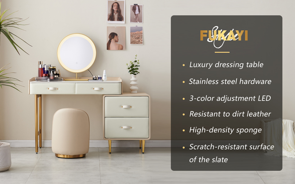 FUKAYI Modern Makeup Vanity