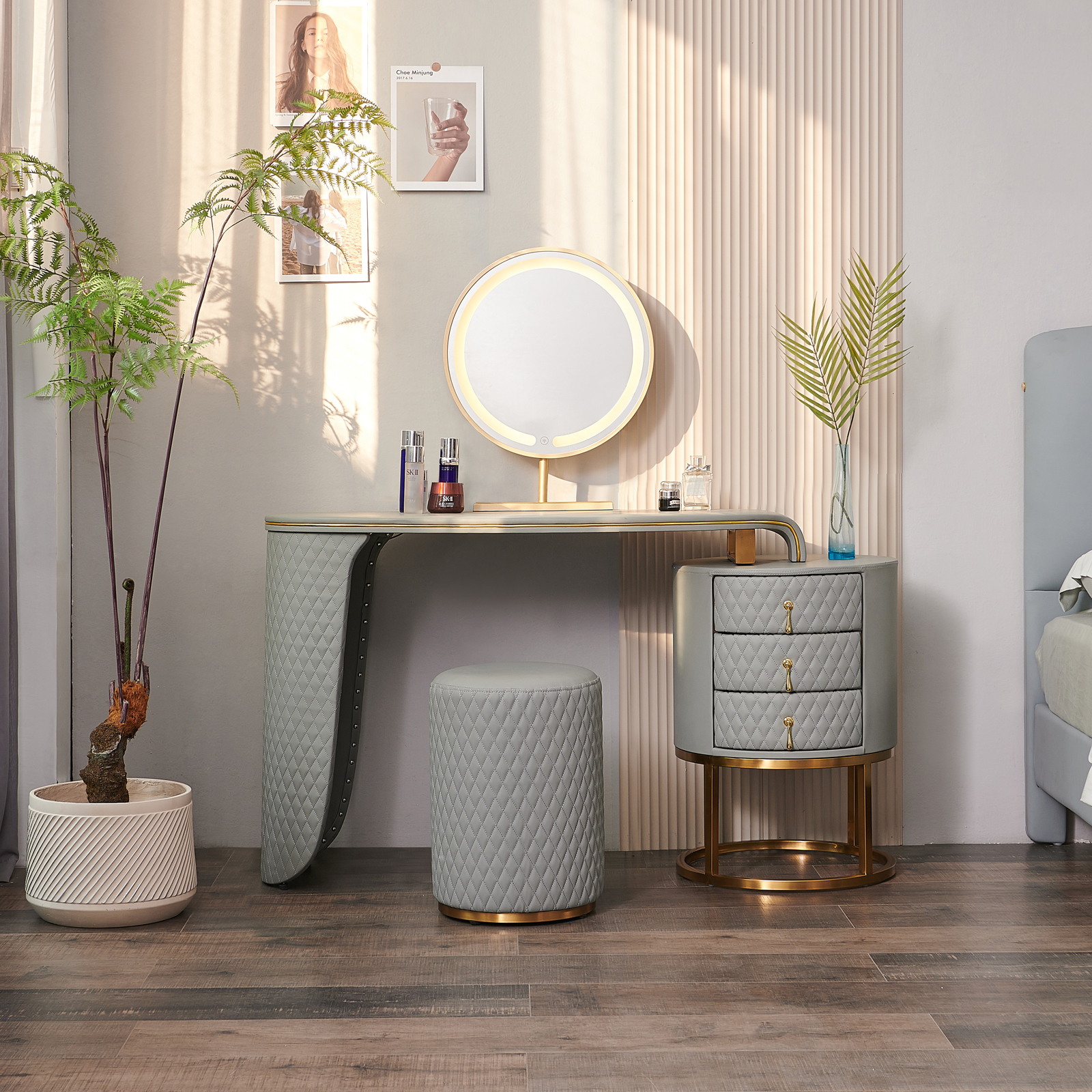 Fukayi Faux Saddle Leather Dresser