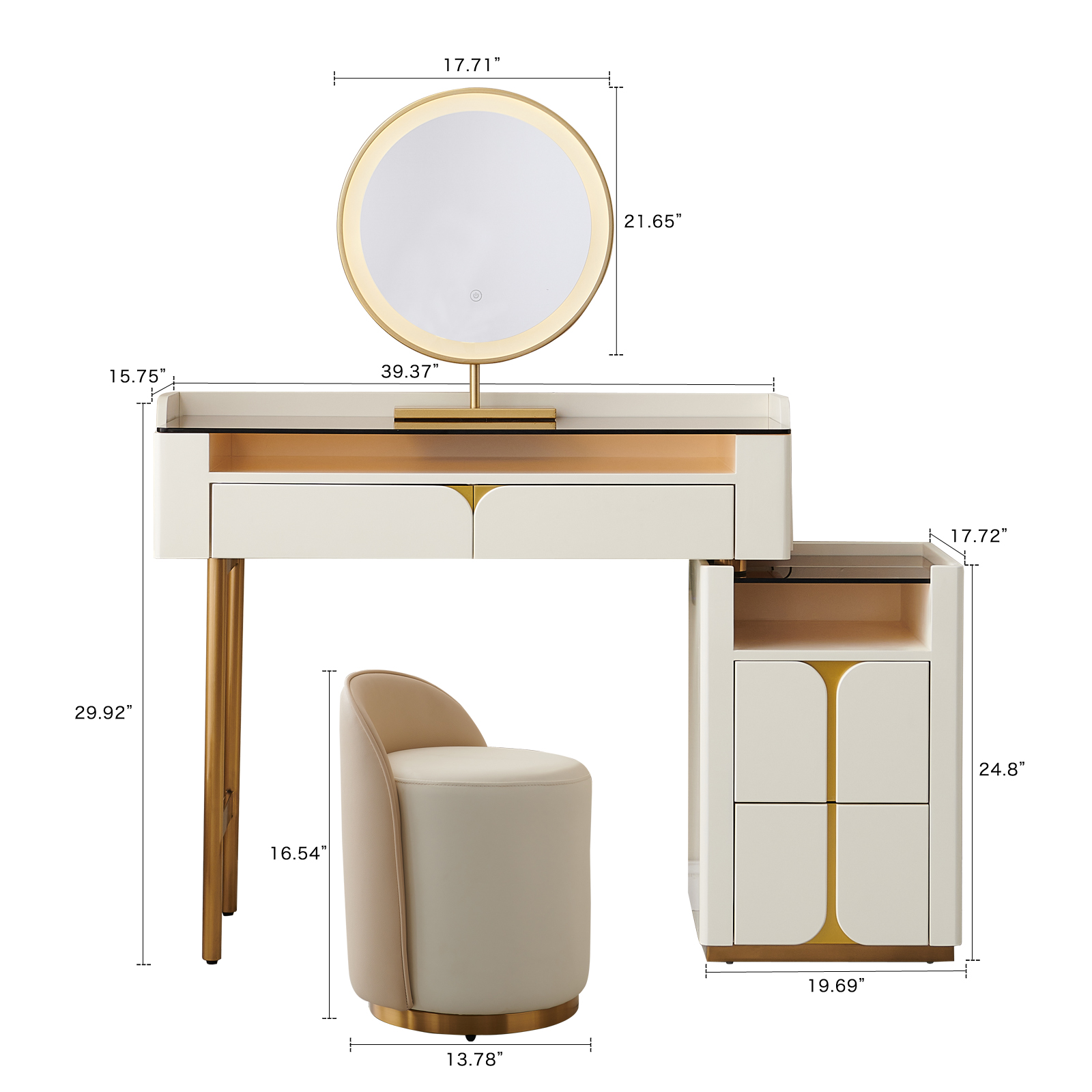 Modern Luxury Makeup Vanity