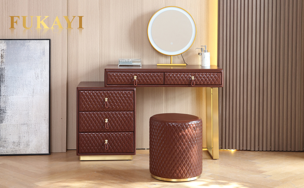 FUKAYI Makeup Vanity Desk