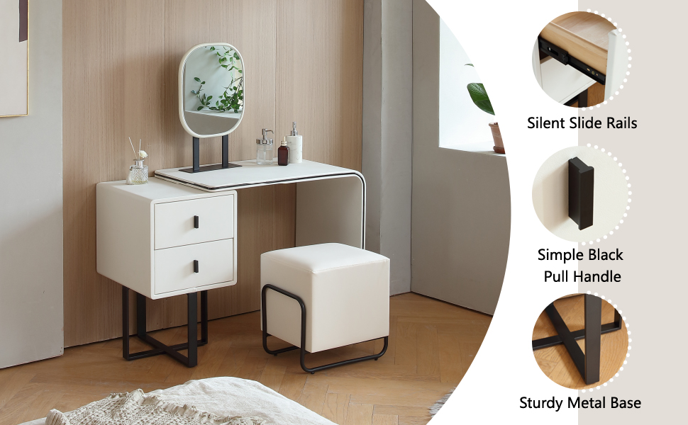 FUKAYI Vanity Desk