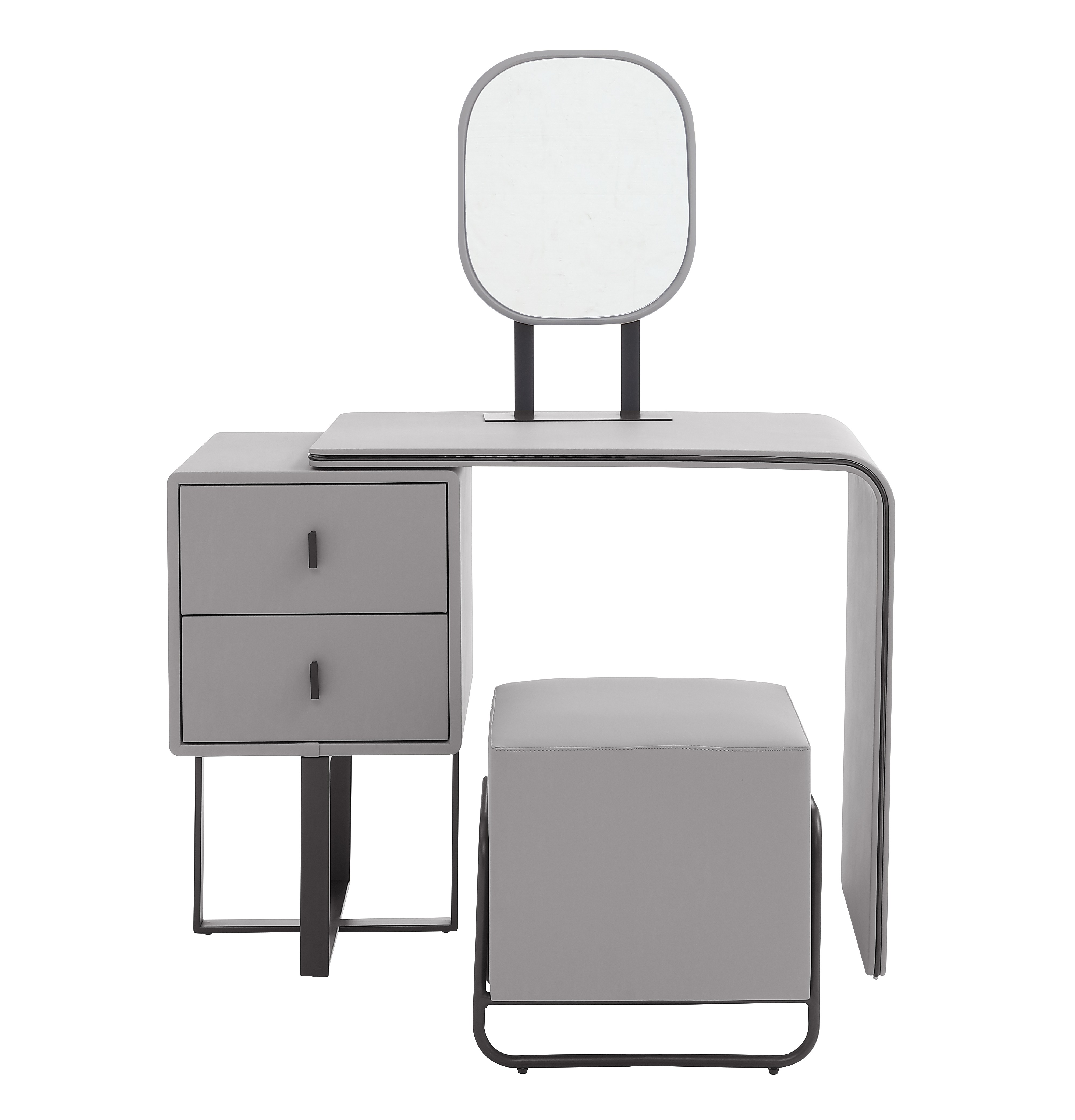 FUKAYI Vanity Makeup Table Set