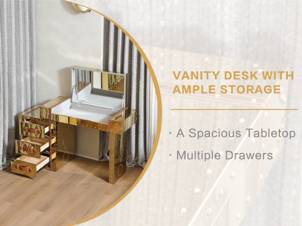 Golden Vanity Desk