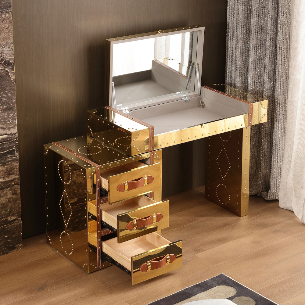 Silver Makeup Vanity: Elevate Your Space with Modern Elegance