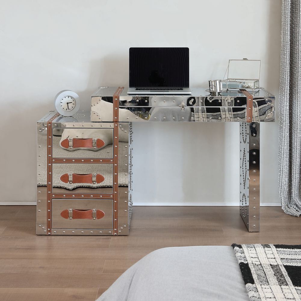 Silver Makeup Vanity: Elevate Your Space with Modern Elegance